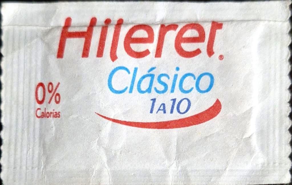 Sobres de edulcorantes de la marca Argentina de edulcorante HILERET. Sobres de edulcorantes de la marca Argentina de edulcorante HILERET.