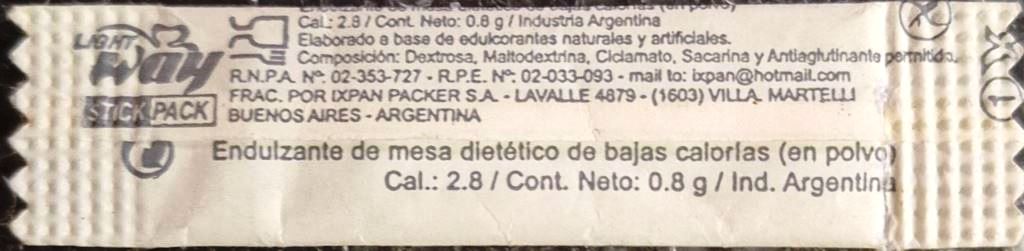 Sobres de edulcorantes de la marca Argentina de edulcorante GRECIA. Sobres de edulcorantes de la marca Argentina de edulcorante GRECIA.