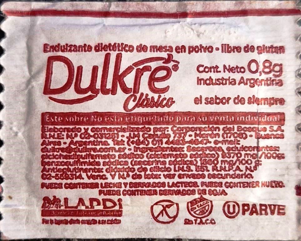 Sobres de edulcorantes de la marca Argentina de café LA BOLSA DEL CAFÉ. Sobres de edulcorantes de la marca Argentina de café LA BOLSA DEL CAFÉ.