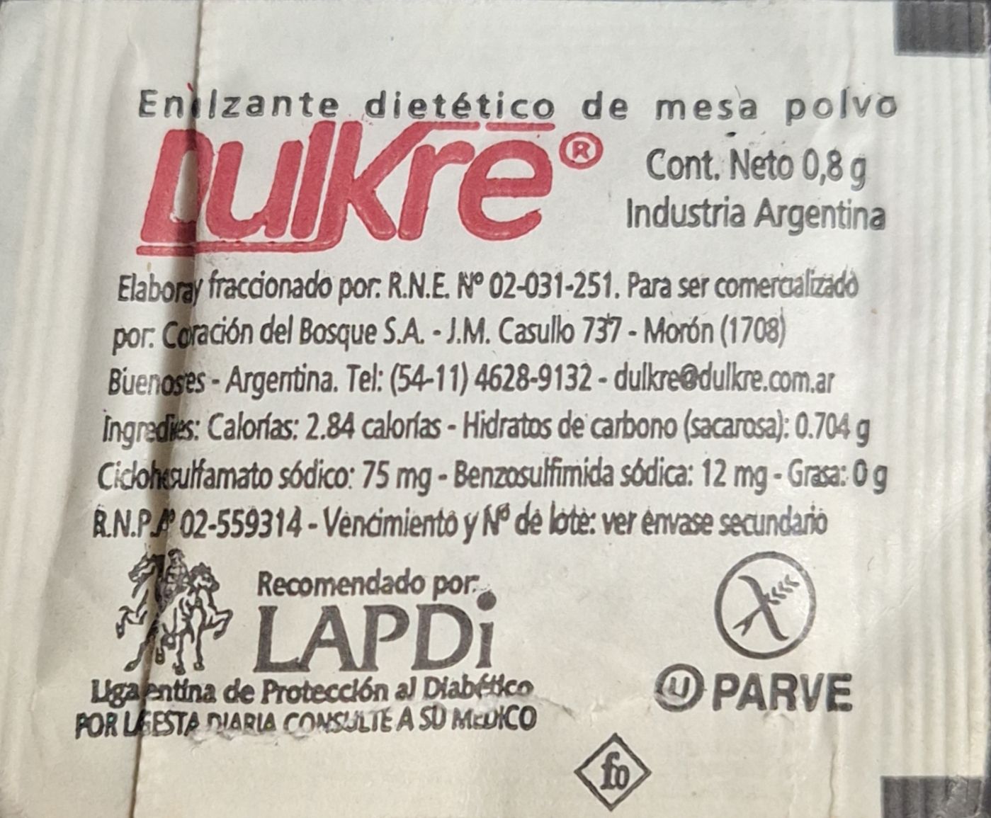 Sobres de edulcorantes de la marca Argentina de café FUNDADOR. Sobres de edulcorantes de la marca Argentina de café FUNDADOR.