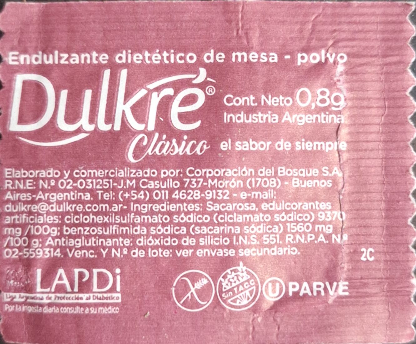 Sobres de edulcorantes de la marca Argentina de café FUNDADOR. Sobres de edulcorantes de la marca Argentina de café FUNDADOR.