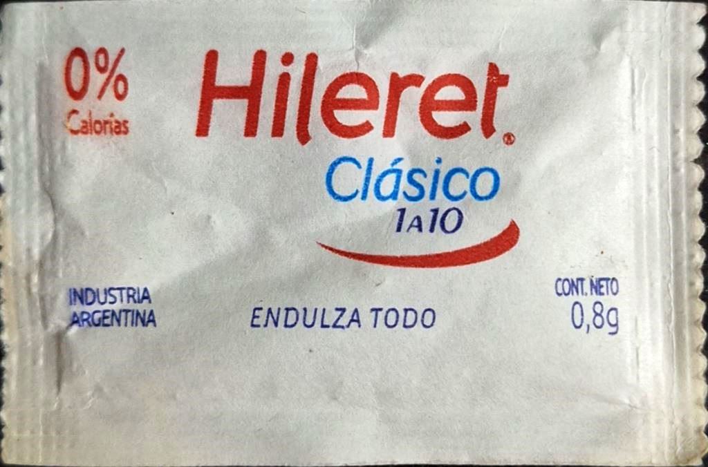 Sobres de edulcorantes de la marca Argentina de edulcorante HILERET. Sobres de edulcorantes de la marca Argentina de edulcorante HILERET.