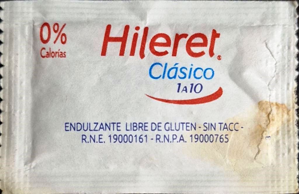 Sobres de edulcorantes de la marca Argentina de edulcorante HILERET. Sobres de edulcorantes de la marca Argentina de edulcorante HILERET.