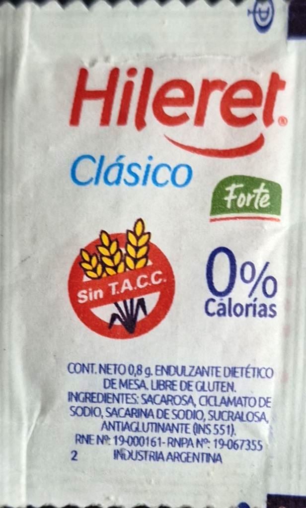 Sobres de edulcorantes de la marca Argentina de edulcorante HILERET. Sobres de edulcorantes de la marca Argentina de edulcorante HILERET.