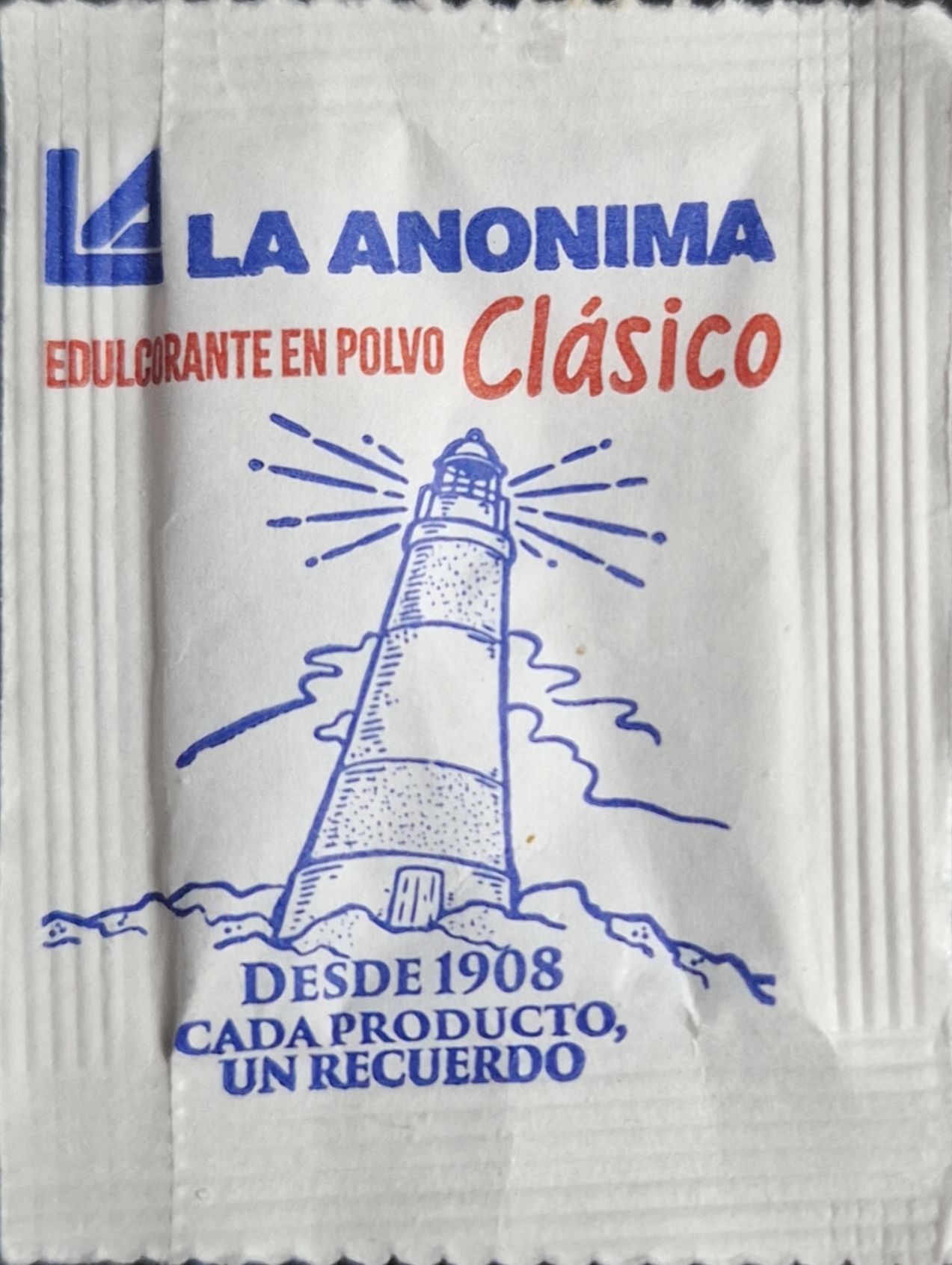 Sobres de edulcorantes de la marca Argentina de edulcorante LA ANONIMA. Sobres de edulcorantes de la marca Argentina de edulcorante LA ANONIMA.