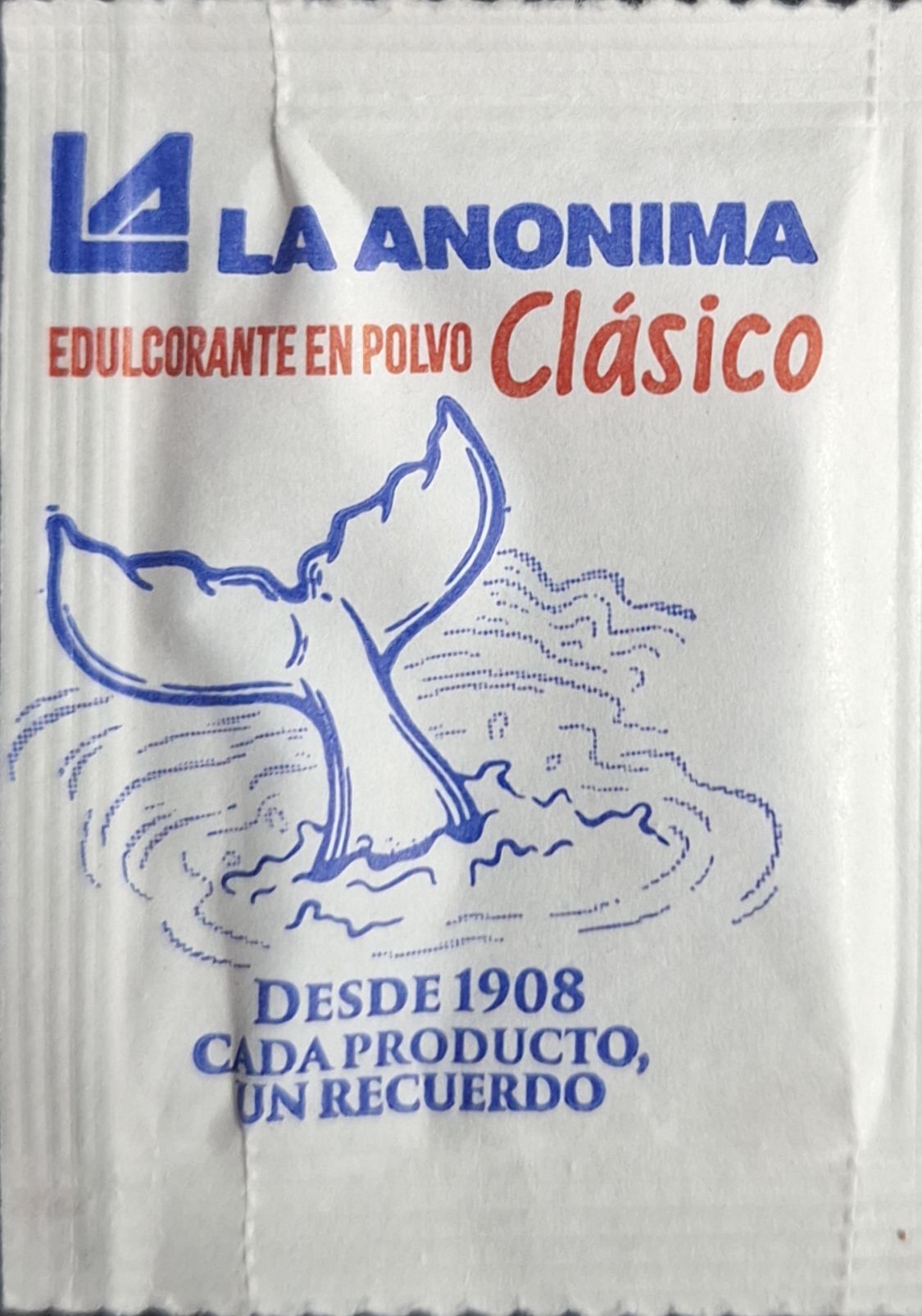 Sobres de edulcorantes de la marca Argentina de edulcorante LA ANONIMA. Sobres de edulcorantes de la marca Argentina de edulcorante LA ANONIMA.