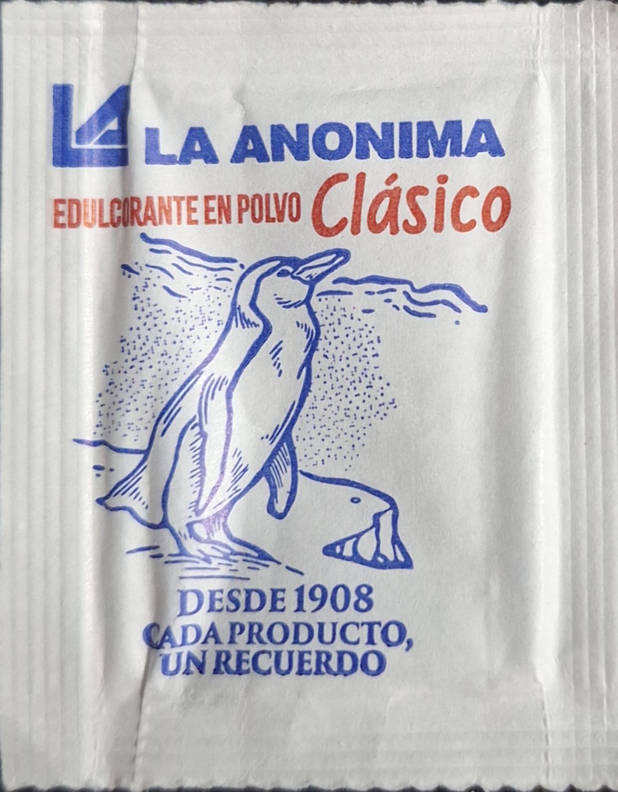 Sobres de edulcorantes de la marca Argentina de edulcorante LA ANONIMA. Sobres de edulcorantes de la marca Argentina de edulcorante LA ANONIMA.
