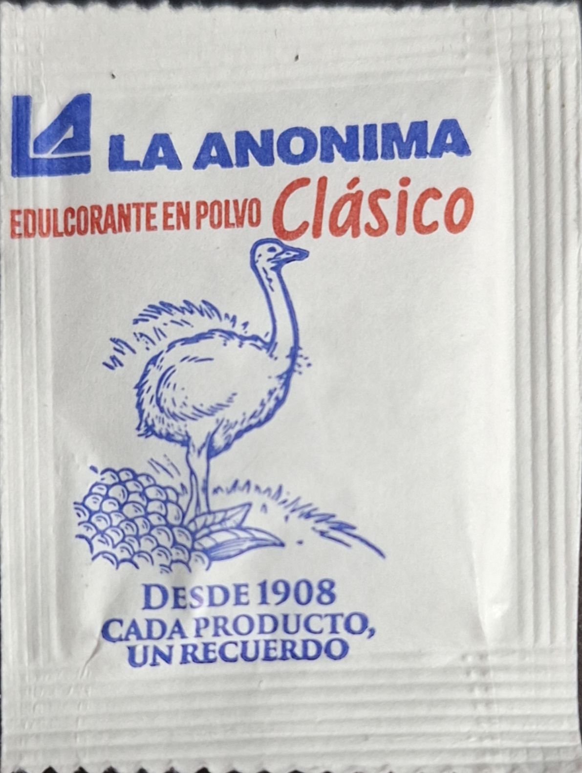 Sobres de edulcorantes de la marca Argentina de edulcorante LA ANONIMA. Sobres de edulcorantes de la marca Argentina de edulcorante LA ANONIMA.