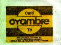 Sobres de edulcorantes de la marca Argentina de café OYAMBRE. Sobres de edulcorantes de la marca Argentina de café OYAMBRE.