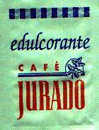 Sobres de edulcorantes de la marca de café JURADO. Sobres de edulcorantes de la marca de café JURADO.