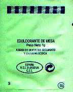 Sobres de edulcorantes de la marca de café JURADO. Sobres de edulcorantes de la marca de café JURADO.
