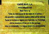 Sobres de edulcorantes de España de la marca de café ROVI. Sobres de edulcorantes de España de la marca de café ROVI.