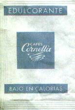 Sobres de edulcorantes de la marca de café CORNELLÀ. Sobres de edulcorantes de la marca de café CORNELLÀ.