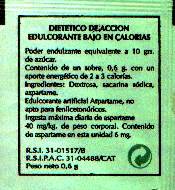 Sobres de edulcorantes de España de la marca de café PONT. Sobres de edulcorantes de España de la marca de café PONT.