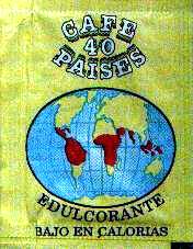 Sobres de edulcorantes de la marca de café 40 paises. Sobres de edulcorantes de la marca de café 40 paises.