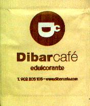 Sobres de edulcorantes de la marca de café DERN. Sobres de edulcorantes de la marca de café DERN.
