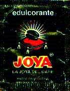 Sobres de edulcorantes de la marca de café JOYA. Sobres de edulcorantes de la marca de café JOYA.