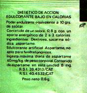 Sobres de edulcorantes de España de la marca de café PONT. Sobres de edulcorantes de España de la marca de café PONT.