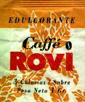 Sobres de edulcorantes de España de la marca de café ROVI. Sobres de edulcorantes de España de la marca de café ROVI.