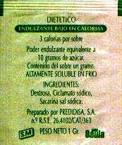 Sobres de edulcorantes de España de la marca de café SAULA. Sobres de edulcorantes de España de la marca de café SAULA.