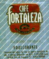 Sobres de edulcorantes de la marca de café FORTALEZA. Sobres de edulcorantes de la marca de café FORTALEZA.