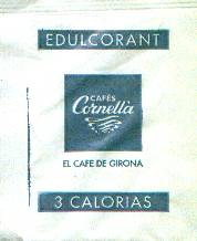 Sobres de edulcorantes de la marca de café CORNELLÀ. Sobres de edulcorantes de la marca de café CORNELLÀ.