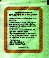 Sobres de edulcorantes de España de la marca de café TOLESA. Sobres de edulcorantes de España de la marca de café TOLESA.