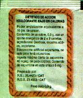 Sobres de edulcorantes de España de la marca de café TOLESA. Sobres de edulcorantes de España de la marca de café TOLESA.