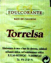 Sobres de edulcorantes de España de la marca de café TORRELSA. Sobres de edulcorantes de España de la marca de café TORRELSA.