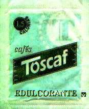 Sobres de edulcorantes de la marca de café TOSCAF Sobres de edulcorantes de la marca de café TOSCAF
