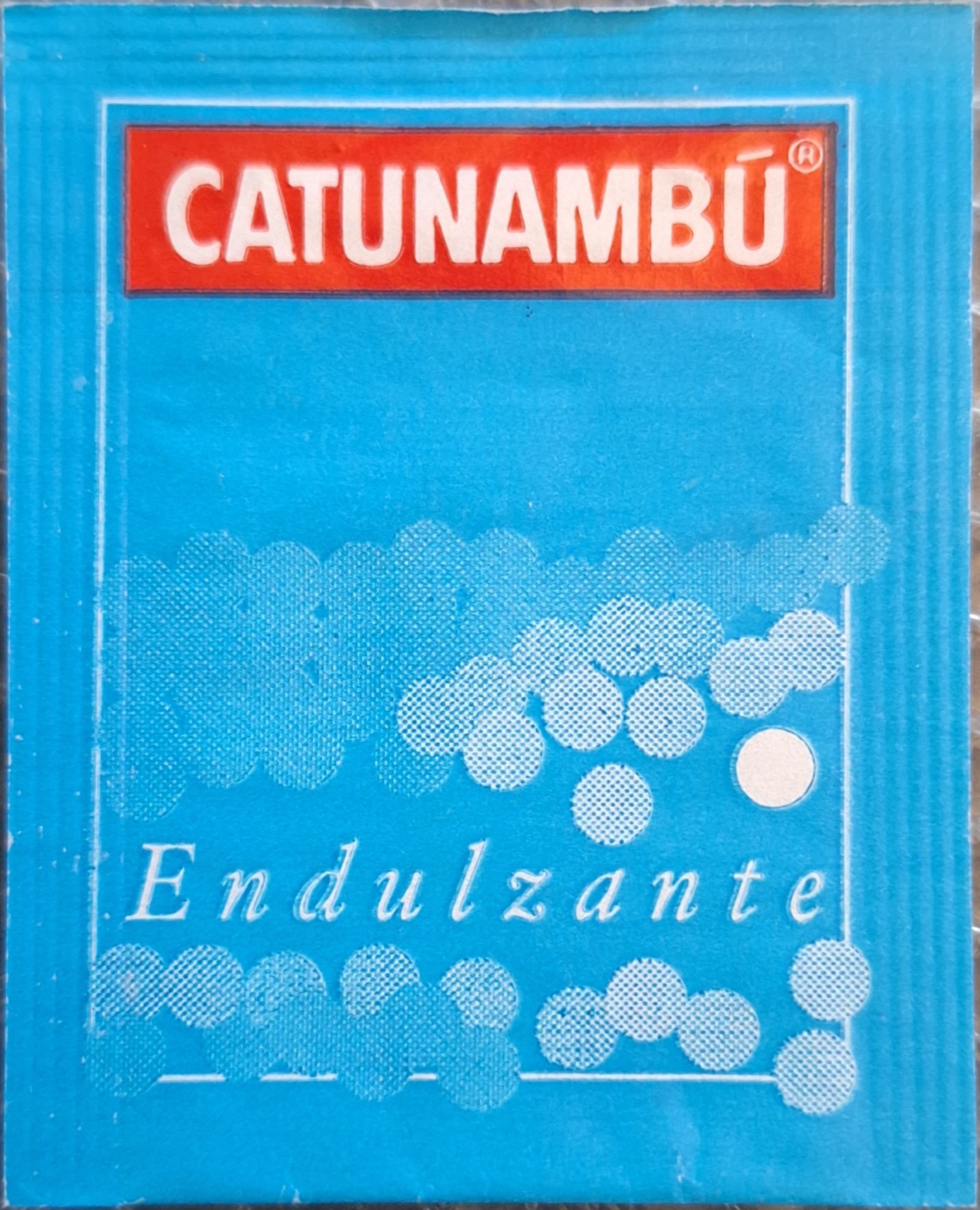 Sobres de edulcorantes de la marca de café CATUNANBÚ. Sobres de edulcorantes de la marca de café CATUNANBÚ.