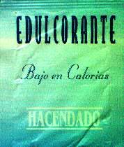 Sobres de edulcorantes de marcas de edulcorante HACENDADO. Sobres de edulcorantes de edulcorante HACENDADO.