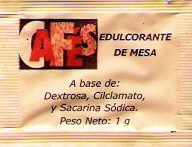 Sobres de edulcorantes de España de la marca de café MIÑANA. Sobres de edulcorantes de España de la marca de café MIÑANA.