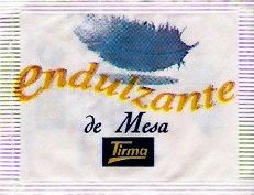 Sobres de edulcorantes de la marca de café TIRMA Sobres de edulcorantes de la marca de café TIRMA