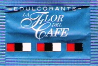 Sobres de edulcorantes de España de la marca de café LA FLOR DEL CAFÉ. Sobres de edulcorantes de España de la marca de café LA FLOR DEL CAFÉ.