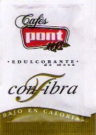 Sobres de edulcorantes de España de la marca de café PONT. Sobres de edulcorantes de España de la marca de café PONT.