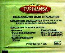 Sobres de edulcorantes de España de la marca de café TUPINAMBA. Sobres de edulcorantes de España de la marca de café TUPINAMBA.