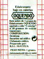 Sobres de edulcorantes de España de la marca de café OQUENDO. Sobres de edulcorantes de España de la marca de café OQUENDO.