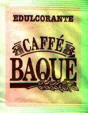 Sobres de edulcorantes de la marca de café BAQUE. Sobres de edulcorantes de la marca de café BAQUE.