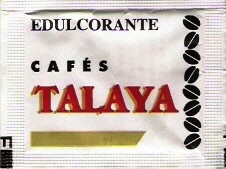 Sobres de edulcorantes de la marca de café TALAYA Sobres de edulcorantes de la marca de café TALAYA