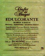 Sobres de edulcorantes de la marca de café DEL BAGES. Sobres de edulcorantes de la marca de café DEL BAGES.