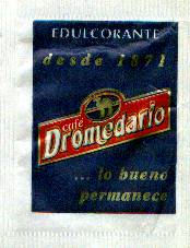 Sobres de edulcorantes de la marca de café DROMEDARIO. Sobres de edulcorantes de la marca de café DROMEDARIO.