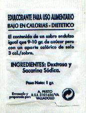 Sobres de edulcorantes de la marca de café DROMEDARIO. Sobres de edulcorantes de la marca de café DROMEDARIO.