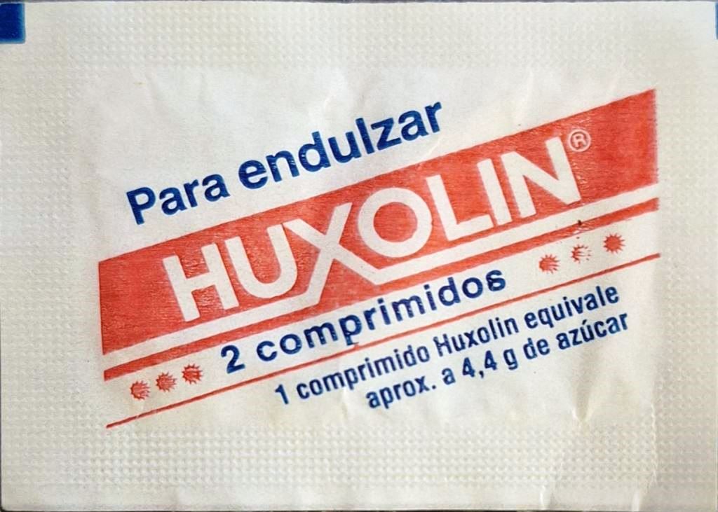 Sobres de edulcorantes de marcas de edulcorante HUXOLIN. Sobres de edulcorantes de edulcorante HUXOLIN.