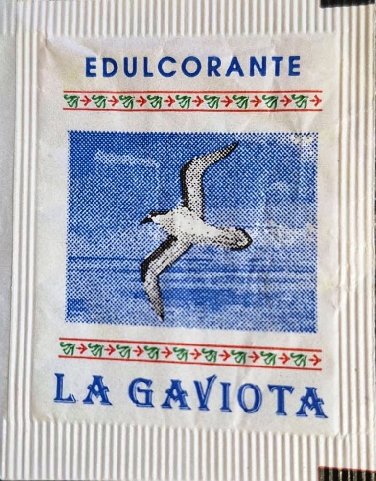 Sobres de edulcorantes de la marca de edulcorante LA GAVIOTA. Sobres de edulcorantes de la marca de edulcorante LA GAVIOTA.