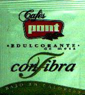 Sobres de edulcorantes de España de la marca de café PONT. Sobres de edulcorantes de España de la marca de café PONT.