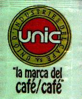 Sobres de edulcorantes de España de la marca de café UNIC. Sobres de edulcorantes de España de la marca de café UNIC.