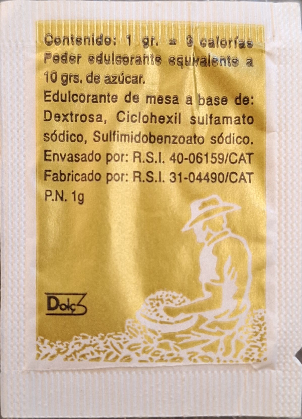 Sobres de edulcorantes de la marca de café HERVAS. Sobres de edulcorantes de la marca de café HERVAS.