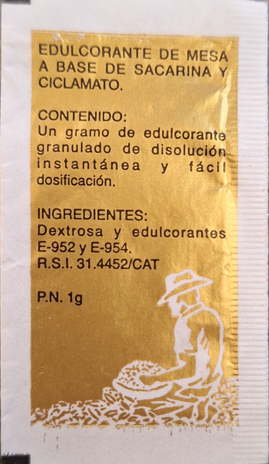 Sobres de edulcorantes de la marca de café HERVAS. Sobres de edulcorantes de la marca de café HERVAS.