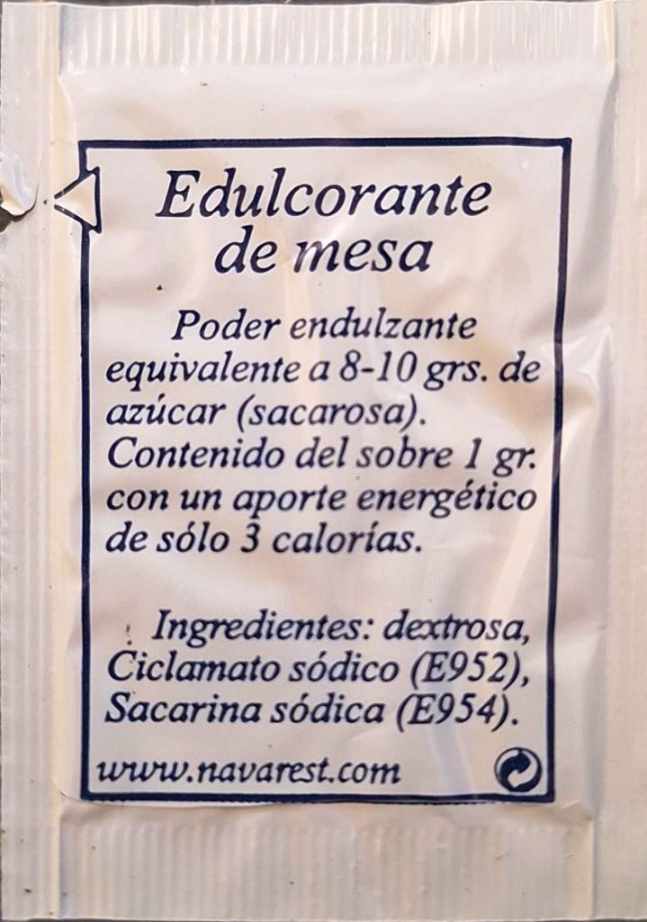 Sobres de edulcorantes de España de la marca de café PLAZA DEL CASTILLO. Sobres de edulcorantes de España de la marca de café PLAZA DEL CASTILLO.